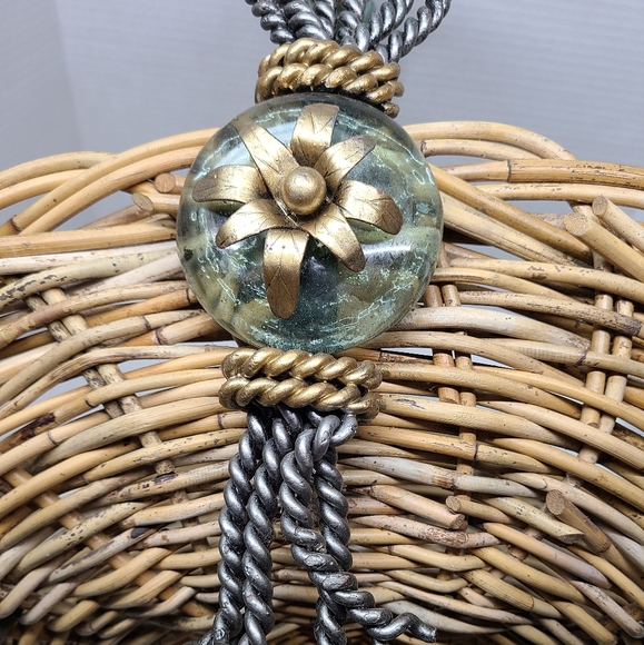 Vintage Maitland - Smith Reed Glass Wrought Iron Basket Floral - Picture 4 of 16